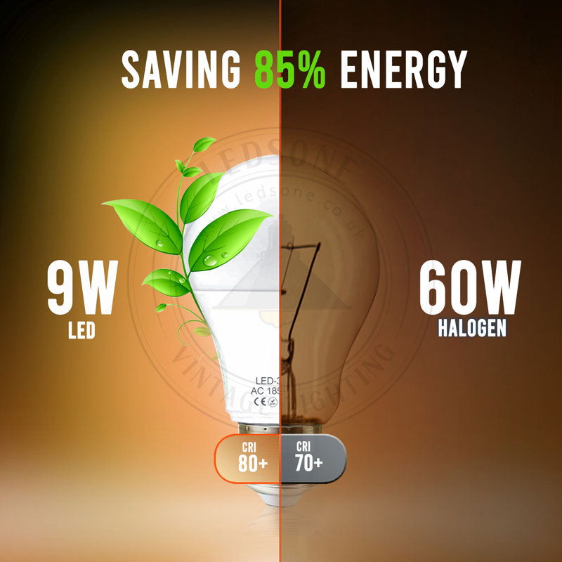 E27 LED Vintage Edison Globe Light Bulb, 25W