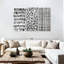 Ensemble 3 pièces Avery Abstract Bold Scribbles Abstract II sur toile-92760557