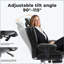 Chaise de bureau ergonomique en similicuir de 200 kg avec support lombaire et dossier haut, chaise de bureau ergonomique avec appui-tête relevable