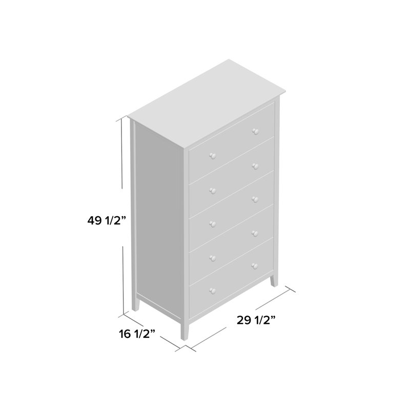 Commode 5 tiroirs Calumet Heimann, Non fini