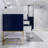 Glasgow 84 " W Freestanding Standard 1 Single Double Vanity Bathroom Vanity With Acrylic Top-1367774314