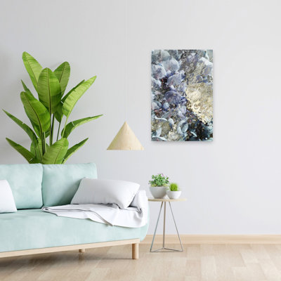 Contemporary Art Modern Organic Lilac Flower Wall Art by Angelo Cerantola - Wrapped Canvas Print