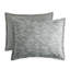 Ensemble de housse de couette réversible en mélange de coton gris 3 pièces-66399953