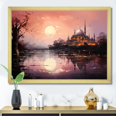 «Mosquée de l'islam à l'aube II», reproduction sur toile