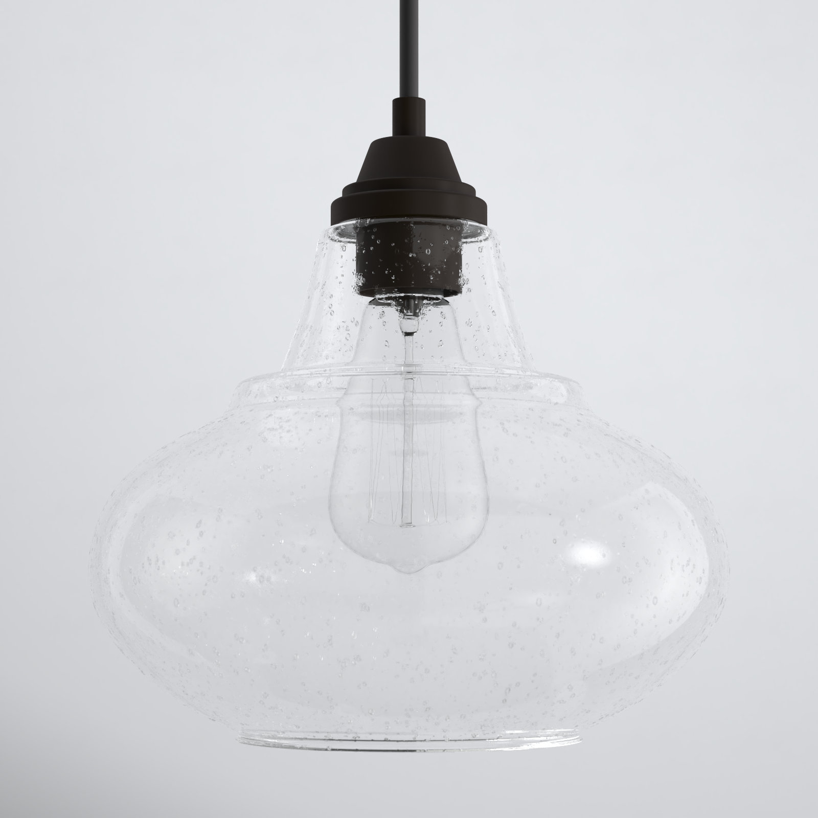 Roderick Dimmable Single Light Pendant, Bronze