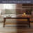 Calais 48" W Solid Wood Coffee Table with Woven Shelf