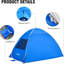 Abri de plage pour 3/4 personnes, parasol portatif
