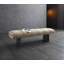 Banc rembourré en mélange de coton Elena