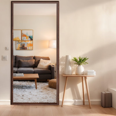 Vintage 70"X31" Full Length Mirror With Wooden Construction - Home Decor Style Strong Frame Option