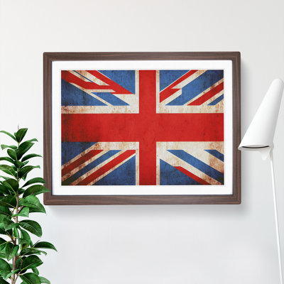 Abstract Union Jack Flag Vol.5 - Framed Print