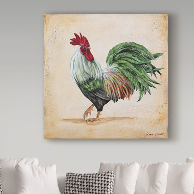 Deagen 'Rooster 5' Print on Wrapped Canvas