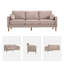 Canapé standard rembourré à accoudoirs carrés de 84 po Lagoa-1631770480