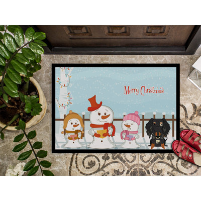 Paillasson Burlap Merry Christmas Carolers