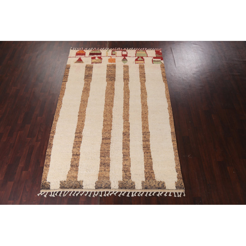 One-of-a-Kind 6'11'' X 10'6'' New Age Wool Area Rug in