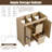 Eardisley 36'' Single Bathroom Vanity Base Only, Base Cabinet without Top
