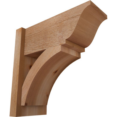 8"W x 18"D x 18"H Thorton Rough Sawn Traditional Outlooker, Western Red Cedar