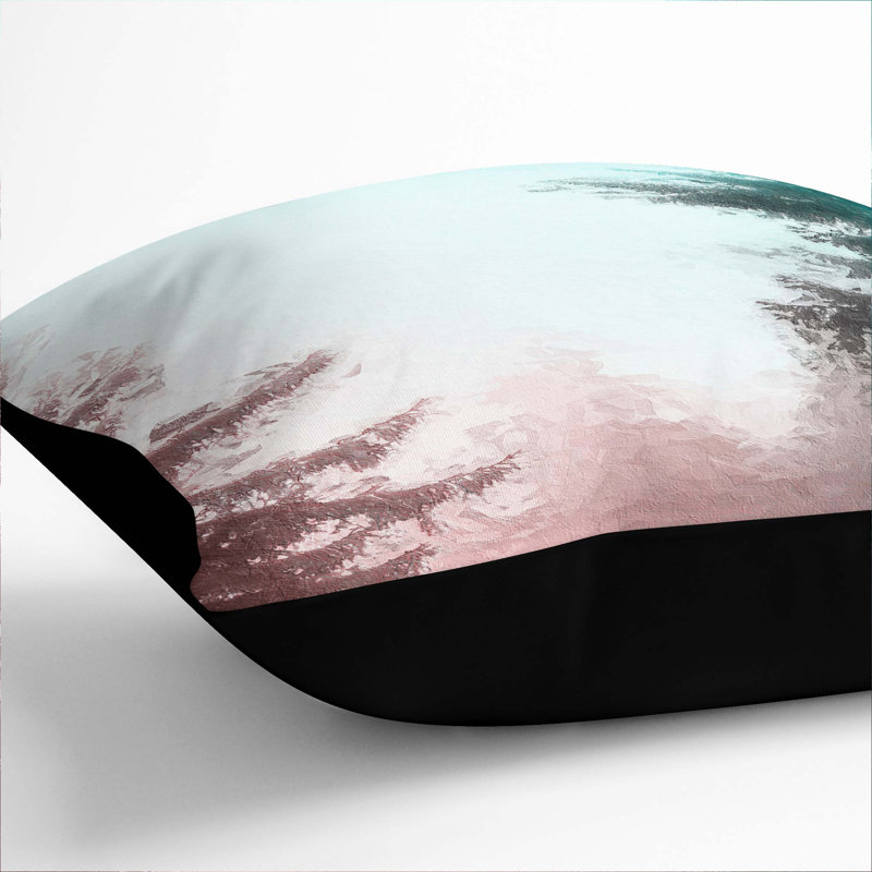 Through the Trees Cushion with Filling, Black, 55cm H x 55cm W x 20cm D