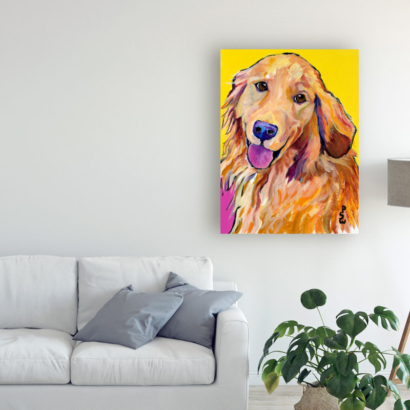 « molly », reproduction de peinture à l’huile sur toile tendue, H 19 po x l 14 po x P 2 po