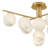 Selene Swirl Glass Semi Flush Mount-108510876