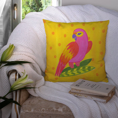 Parrot Indoor Outdoor Throw Pillow