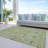 Machine Washable Indoor/Outdoor Chayden ACN1087 Mint Rug-109484094