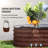 Galvanized Metal Elevated Garden Bed Kit 8' X 2' 1.4', Outdoor Planter With Edge, Visible For Growing Flowers, Herbs & Veggies, Brown Intriguing