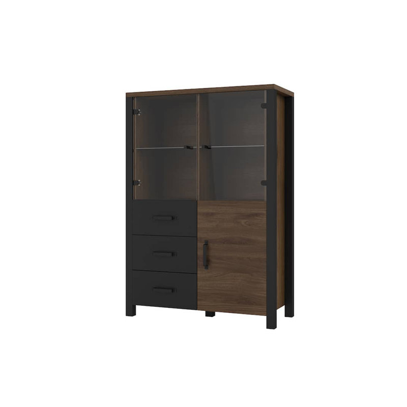 Alyissa Display Cabinet, Oak Okapi