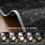 Tapis noir lavable à la machine Modern Wave Curve-1679071815