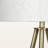 Salida 63"H Floor Lamp, Brass Metal & Ivory / Cream Shade
