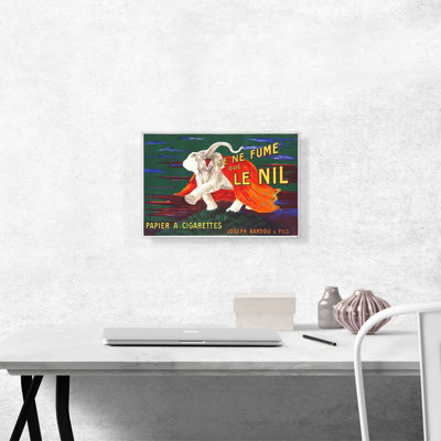 «Je Fume Le Nil 1913» par Leonetto Cappiello - reproduction d'art sur toile tendue