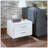 Deoss White Finish Accent Table-518295348