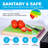 Bamboo Cutting Board Set - Easy-To-Clean Wood Cutting Board Set With 6 Color-Coded Flexible Plastic Cutting Boards With Food Icons - Wooden Cutting Boards For Kitchen - Wooden Chopping Board Set