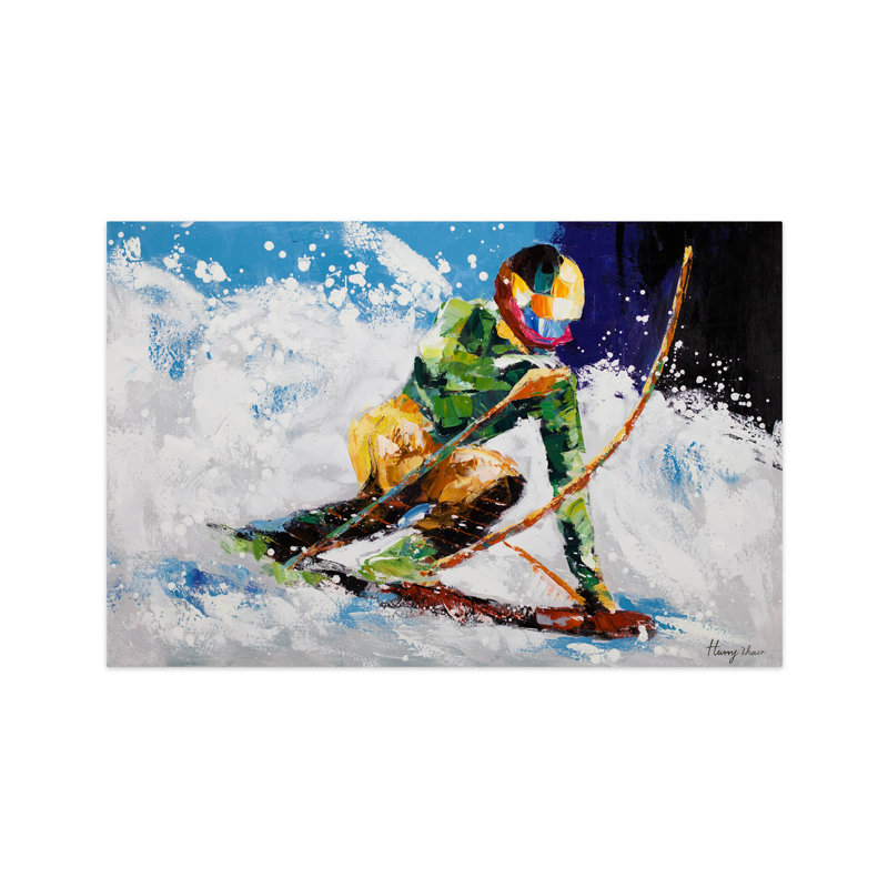Ride In The Snow - No Frame Painting on Canvas