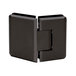 7C805EDCD8B64EAFA3E737AABB24B124 Preston Beveled Glass-To-Glass Hinge, Brass Material, 135 Degree Hinge Angle, 5 Degree Positive Close, Oil Rubbed Bronze Finish