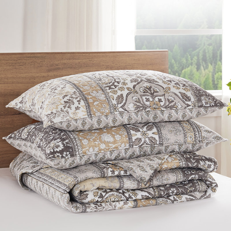 Ensemble de courtepointe double Lirelle