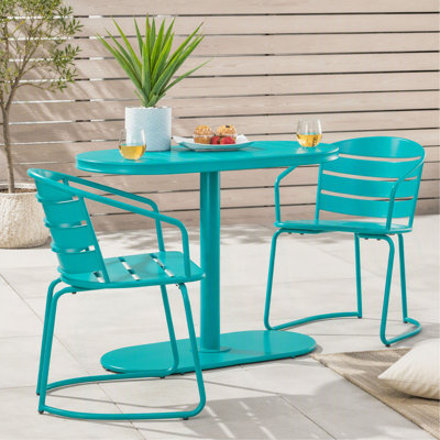 Ensemble bistro d'extérieur avec table et chaises, facile à assortir pour le patio et le jardin