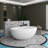 66.93'' x 39.37'' Soaking Solid Surface Bathtub