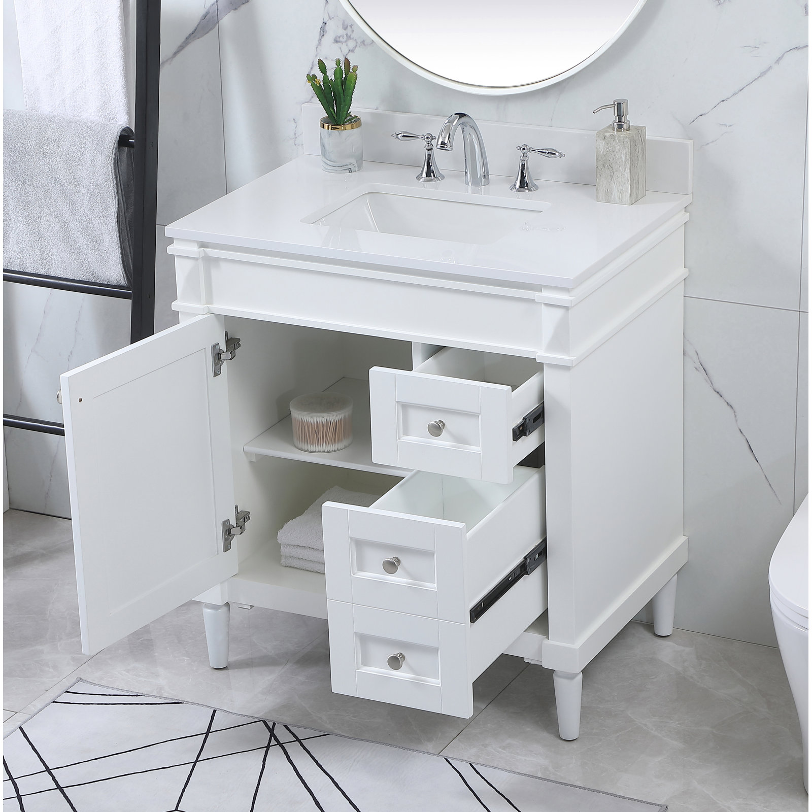 Readington 32'' Single Bathroom Vanity, White