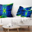  Coussin lombaire abstrait en verre coloré Fractal