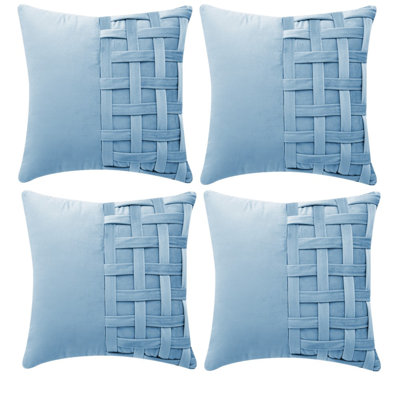 Pre-Decorated Velvet Throw Pillow