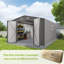 Remise de rangement extérieure en métal 10 pi x 14 pi avec portes et fenêtre verrouillables