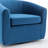 Richard  Upholstered Velvet Swivel Barrel Chair-1165934497
