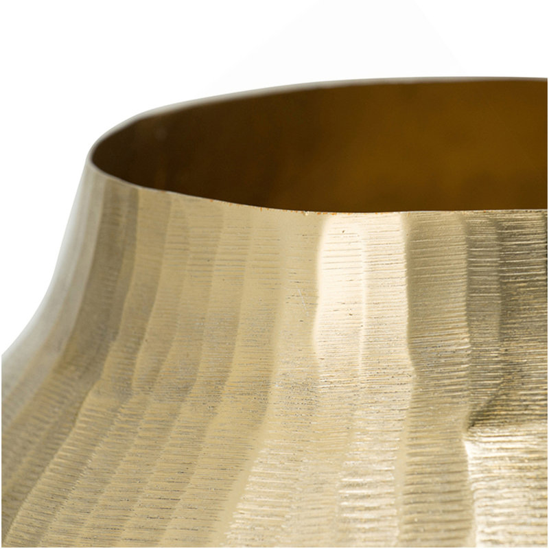 Vase en aluminium, élégant vase de table