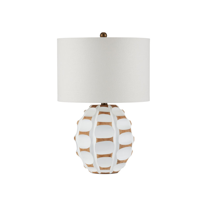 Betel Nut Table Lamp, White