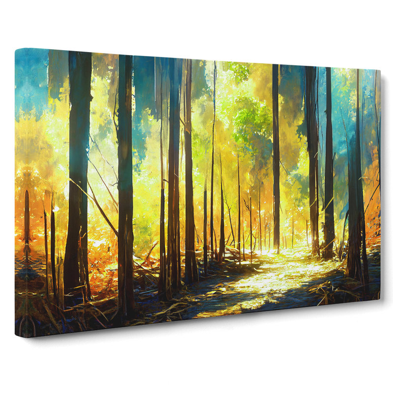 Golden Forest Vol.1 - Wrapped Canvas, 35cm H x 50cm W x 3cm D