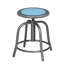 Tabouret pivotant Vince avec siège en acier, bleu clair-121168094-121168095