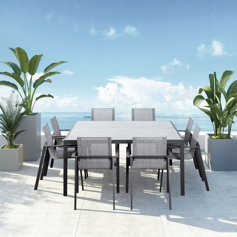 Placido Square 8 - Person 61' Long Dining Set
