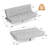 Futon Sofa Bed With Adjustable Backrest-1090592935