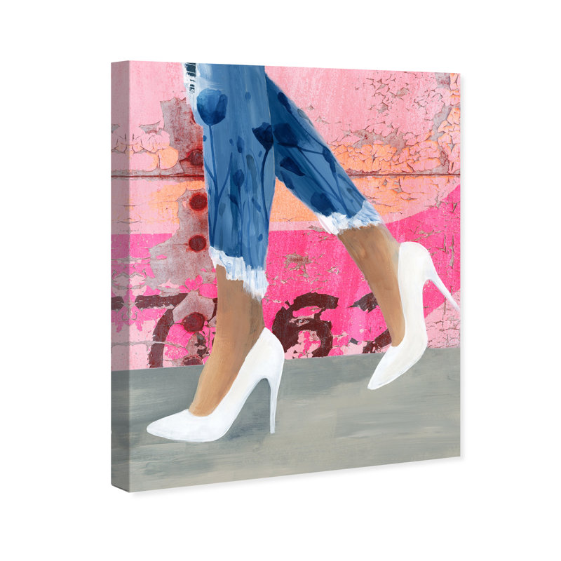 Walk the Walls - peinture sur toile tendue, H 16 po x l 20 po