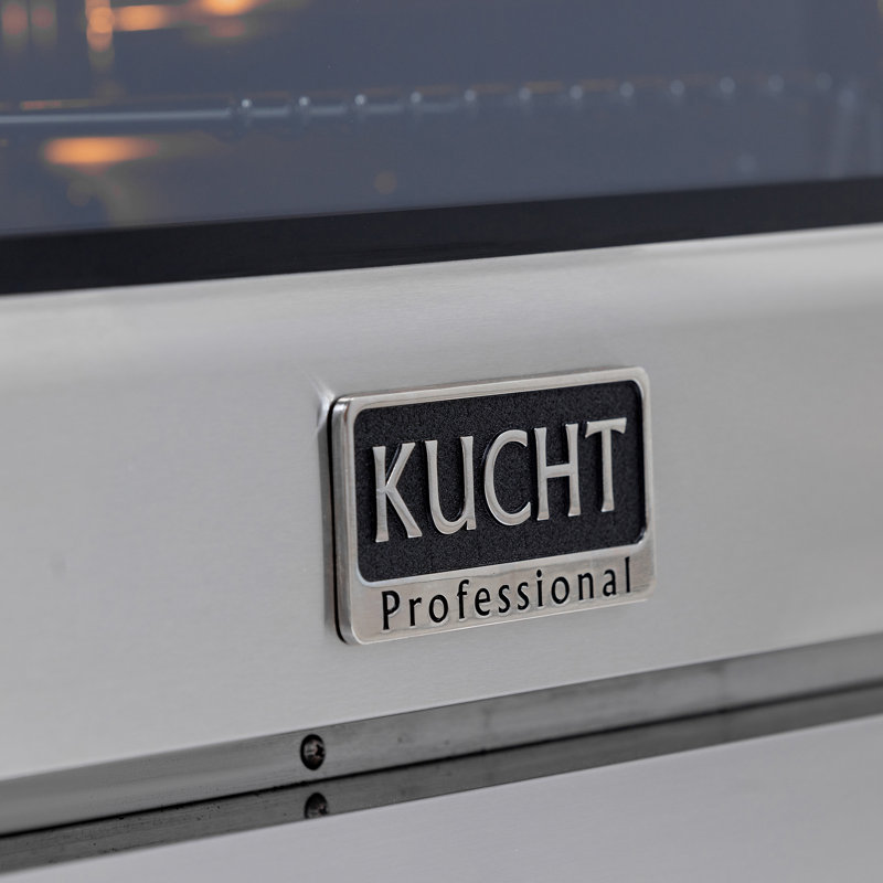 48 in. 6.7 cu. ft. 8 Burners Dual Fuel Range with Kucht Horus Thermostat, Stainless Steel, Liquid Propane